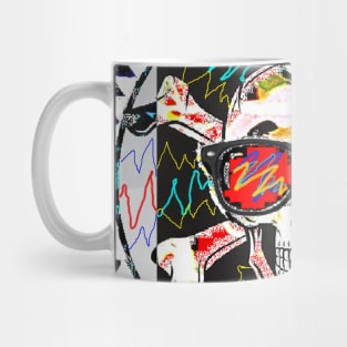 graffiti skull sunglasses Mug